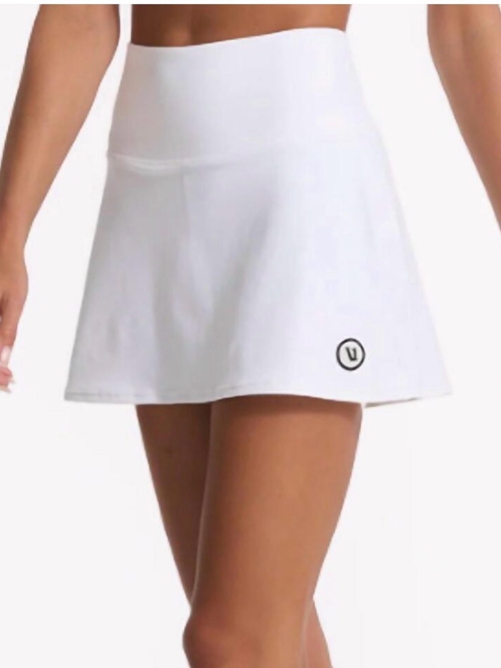 Vuori White Athletic Skort with Subtle Logo